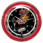 Godard Merchandise Godard Merchandise Shooting The Wad- Neon Clock (Large) 