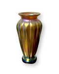 Fine Artwork On Sale Fine Artwork On Sale Gold Luster Fluted Vase