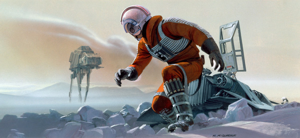 Ralph McQuarrie Luke on Hoth