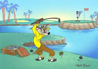 Chuck Jones Fore! 3,2,1.... (Framed)